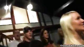 Bunch of wet pussies gets fucked at a party after drinking booze