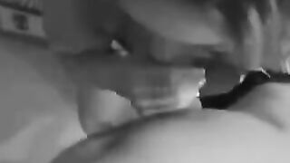 The girl is not shy about taking a cock and sperm in her mouth, showcasing her fearless oral skills