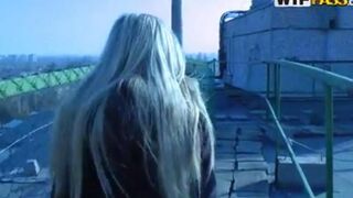 Tourist left his girl in the mountains and fucked a local