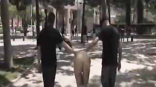 A public group sex with hot guys and girls