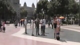 A public group sex with hot guys and girls