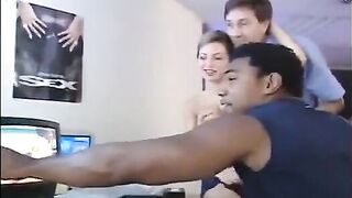 She was fucked by two guys for better hearing