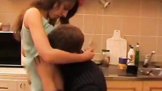 A drunken father fucks his daughter, inspired by Russian themes
