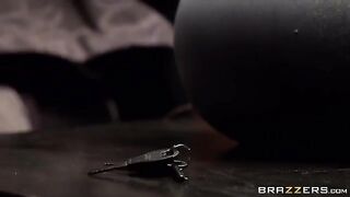 Bought sex toys and attached the girl to the bed for sex