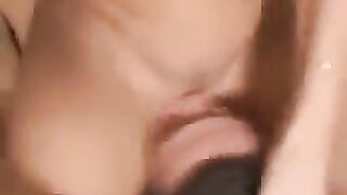 Sat on his face with a pussy and ordered to lick it