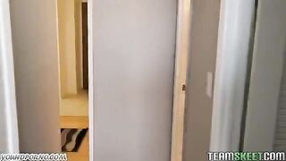 The student fucks a girl in the hostel, it was just great sex