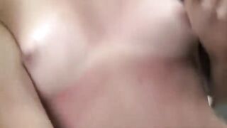 Brunette girl fucks in her ass for the first time at casting