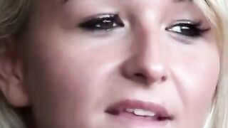 Sucked a cock after anal sex, the blonde beauty