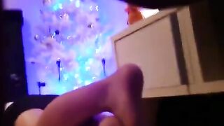 I got drunk and masturbated on the floor, tears in my stockings