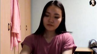 A guy fucked a Kazakh girl with a nice cock in Skype