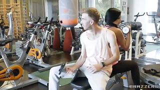 A nice girl is pumping a big dick of her tattooed boyfriend