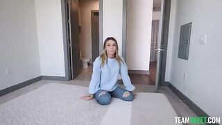 A hot woman is saying: Come and fuck me deeper