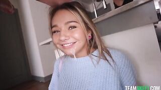 A hot woman is saying: Come and fuck me deeper