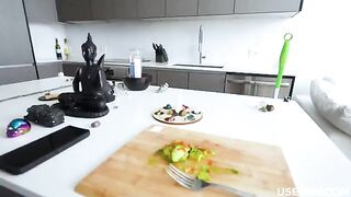 A freeuse mother-in-law fucks with her son’s friend in POV style