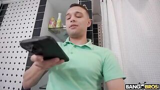 Hot stepmom can’t stand it when her stepson is with other girls