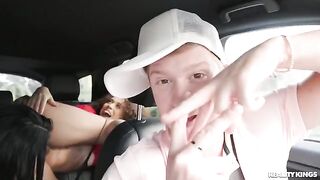 A pick-up guy found a girl and her friend to fuck with for money