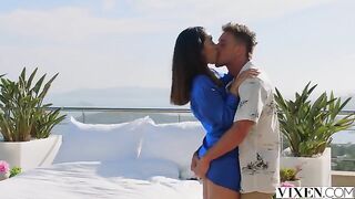 Crashers of the party are having fun with girls in nature