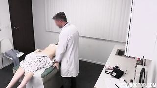 The doctor checked the baby and began to caress her nipples gently