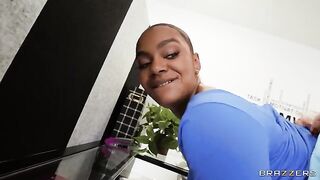 Shadowing the office slut, she gets what she deserves