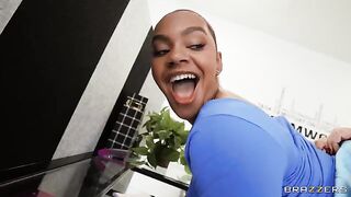 Shadowing the office slut, she gets what she deserves