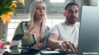 Cut, print and fuck - a blonde is cheating on her husband