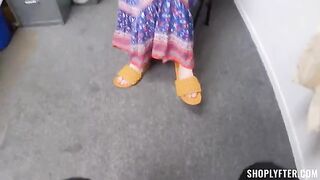 A young guy tried to steal something from a shop again