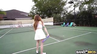A girl is having a great sex with her tennis coach