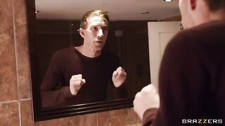 A guy fucks brunette for his wife's sake, a weird fetish