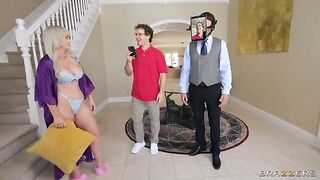 A man watches as his wife gets fucked by a stranger
