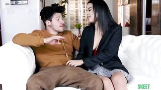 The girl next door will tell you how she wants you to jerk off your cock