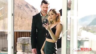A cheating housewife Veronica Leal gets a DP from the pool guy