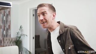 A woman is very pleased with the impressive size of my dick