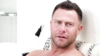 A man watches as his wife has sex with another man right in front of him