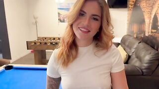 She played pool and then she had to pay the price
