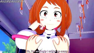 Ochaco Uraraka gets fucked by Midoriya in a steamy scene