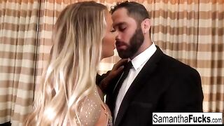 A gorgeous busty blonde gets fucked in a hotel room on PUBA
