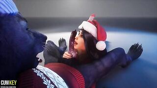 XXXMAS Werewolf fucks a beautiful woman with big tits