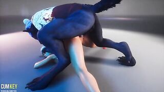 XXXMAS Werewolf fucks a beautiful woman with big tits