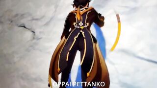 Cosplayer Xiao gets caught masturbating by Zhongli