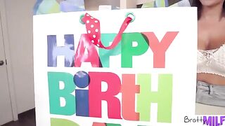 Busty stepmom Victoria June satisfies her stepson’s birthday wishes