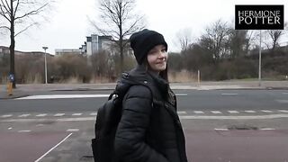 Guy picked up girl on a walk and fucked her