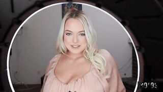 You'd better play with my dick! - a hot blonde girl's blowjob from the first person