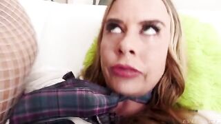An angel with a dick in her ass hole