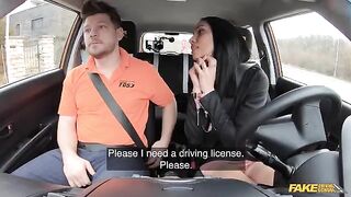 Did the girl try to seduce a man while driving?