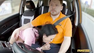 Did the girl try to seduce a man while driving?