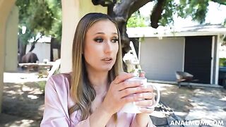 Mature woman got her first anal orgasm with a son