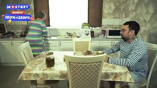 The man fucked his brother's pregnant wife, a stunning blonde