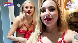 A girl was caught in a cheating situation, leading to an unexpected threesome