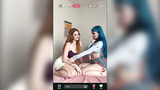 Step-sisters and boyfriend fuck in a hot threesome