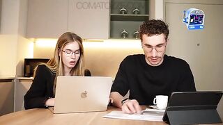 A secretary’s job is not only to take notes but also to engage in intimate acts